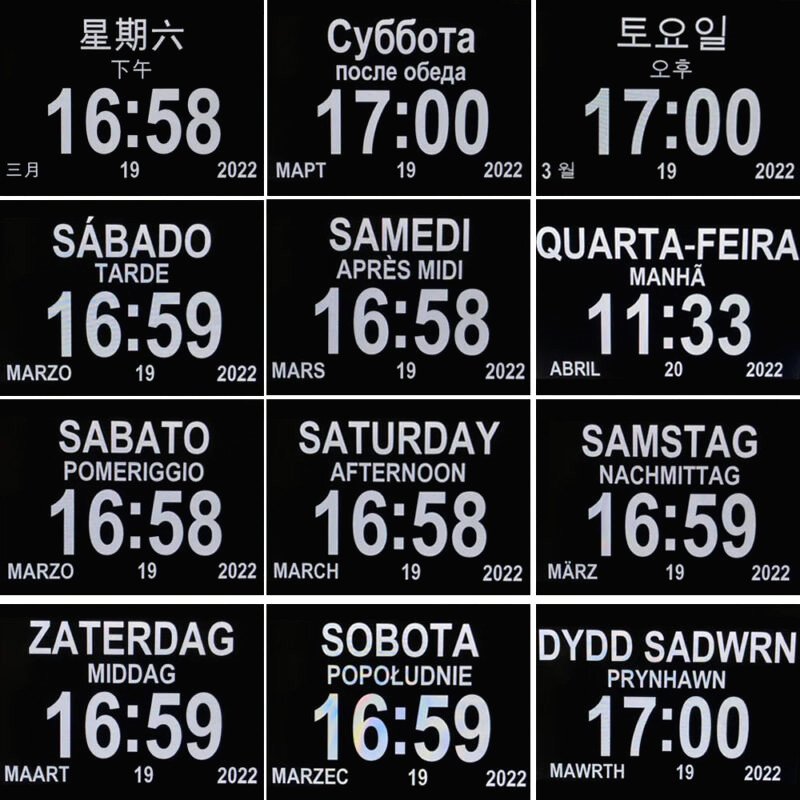Horloge Calendrier Numerique 2
